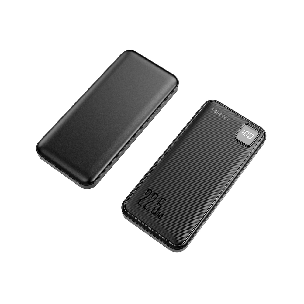 Telforceone Forever power bank TB-300M PD QC 22,5W 10000 mAh juodas