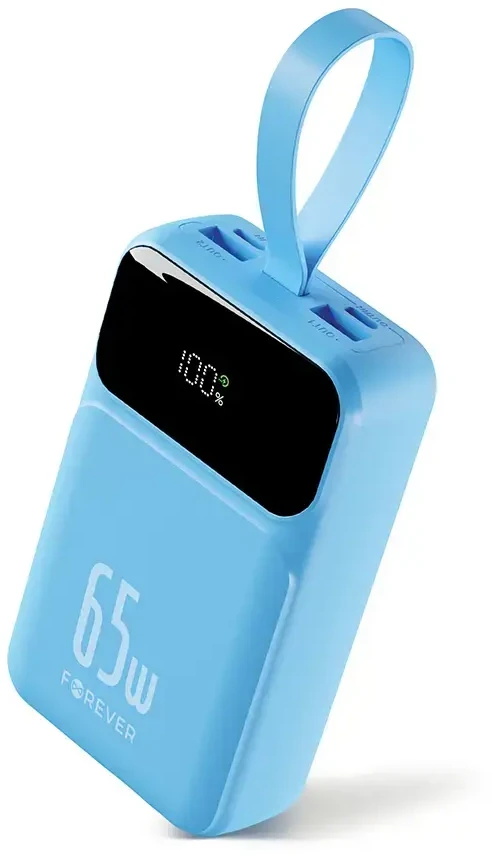 Telforceone Forever power bank Vibe-TB65 PD QC 65W 20000 mAh sky mėlynas