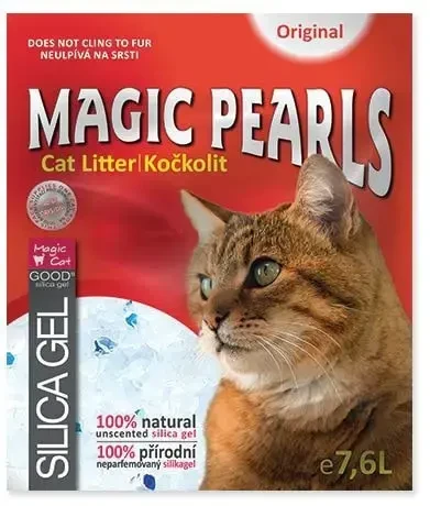 Placek Silikoninis smėlis kačių tualetui: MAGIC PEARLS Original, 7,6 l
