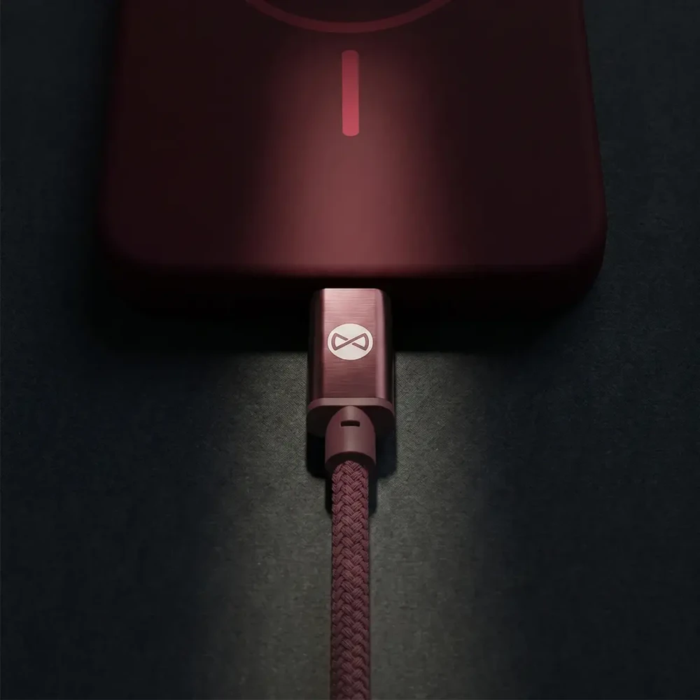 Forever Vibe laidas USB-C – USB-C 1,0 m 60W bordo spalvos