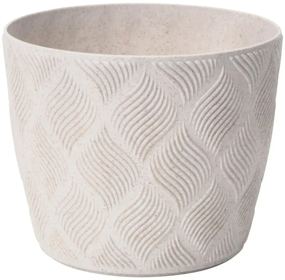 FORM PLASTIC Gėlių vazonas Flow Petit Eco 19 cm, baltas