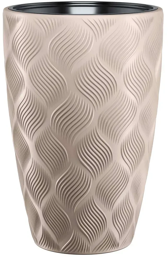 FORM PLASTIC Gėlių vazonas Flow Slim 30 cm 24 l, rudas