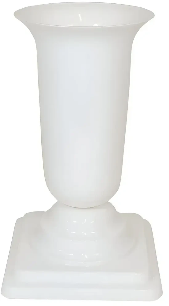 FORM PLASTIC Vaza Dama D13cm/H26.7cm balta