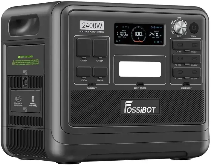 FOSSIBOT F2400 2400W Charging Station Juodas