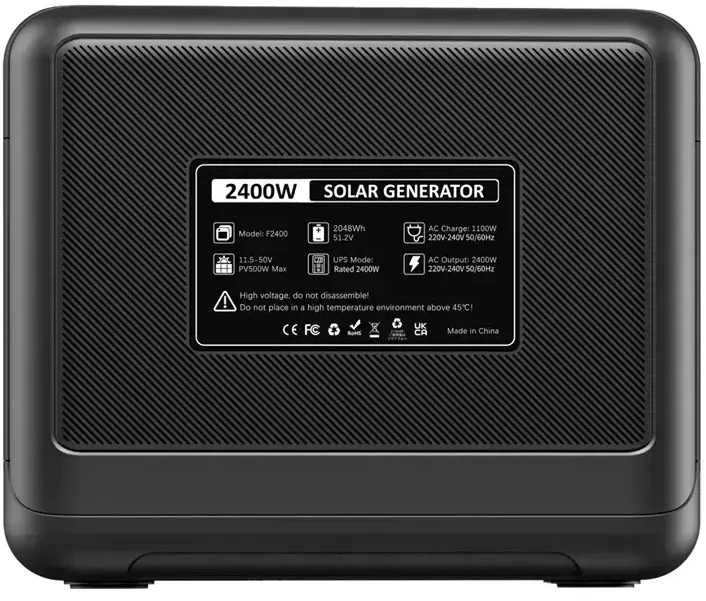 FOSSIBOT F2400 2400W Charging Station Juodas