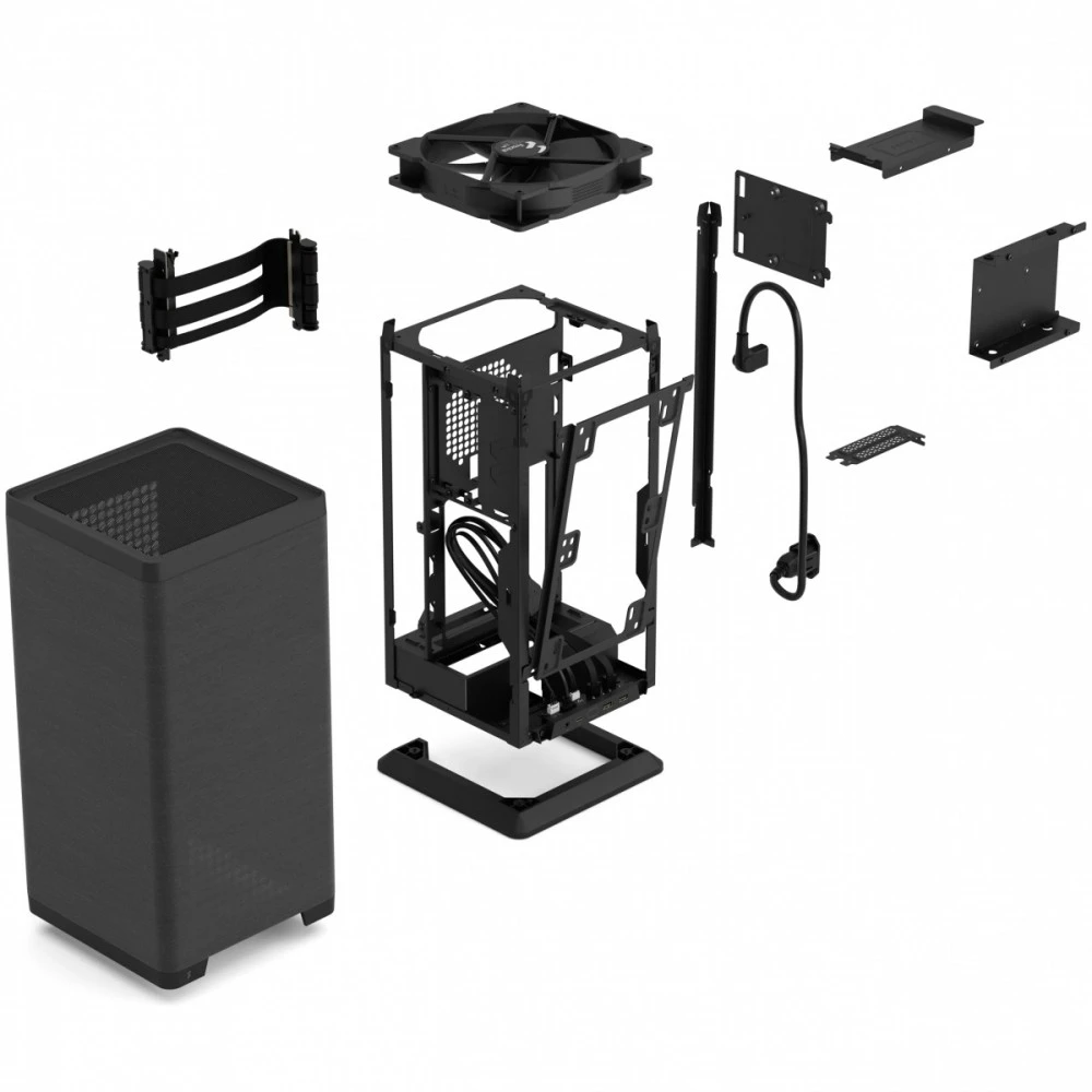 Fractal Design Computer Case | Mood | mITX | Juodas