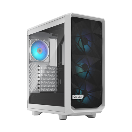 „Fractal Design“ | „Meshify 2 Compact RGB“ | Šoninis langas | „Baltas TG Clear“ | Vidutinio dydžio bokštas | ATX