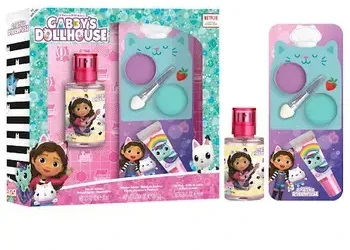 EP Line Kvapai vaikams Dětské parfémy Gabby's Dolls House dovanų rinkinys EDT 30 ml, lūpų blizgis ir akių šešėliai