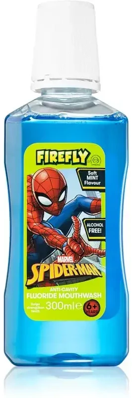 „Marvel Spiderman Firefly“ burnos skalavimo skystis nuo ėduonies su fluoru