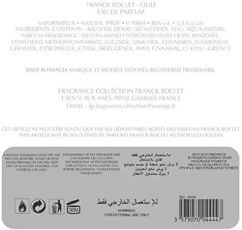 Franck Boclet Oud Eau De Parfum 100 ml (man)