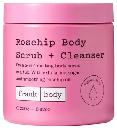 Frank Body Rosehip Exfoliating Valiklis, 250 ml