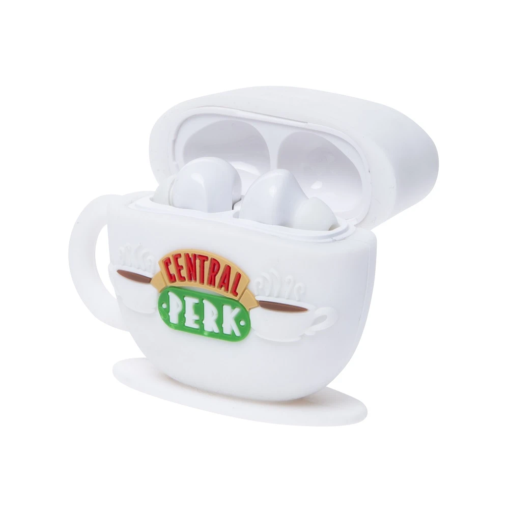 TWS ausinės Lazerbuilt Friends Central Perk, baltos