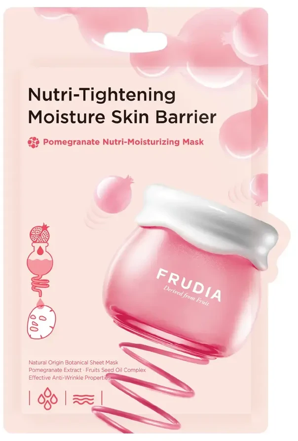 Frudia Nutri-Tightening Moisture Skin Barrier lakštinė kaukė su granatais (1 vnt.)-20ml