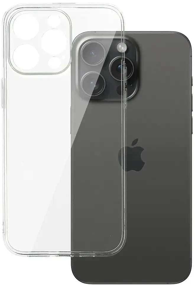 Dėklas Fusion Accessories Topt Galinis dangtelis 2 mm idealiai tinkantis iPhone 15 Pro skaidrus