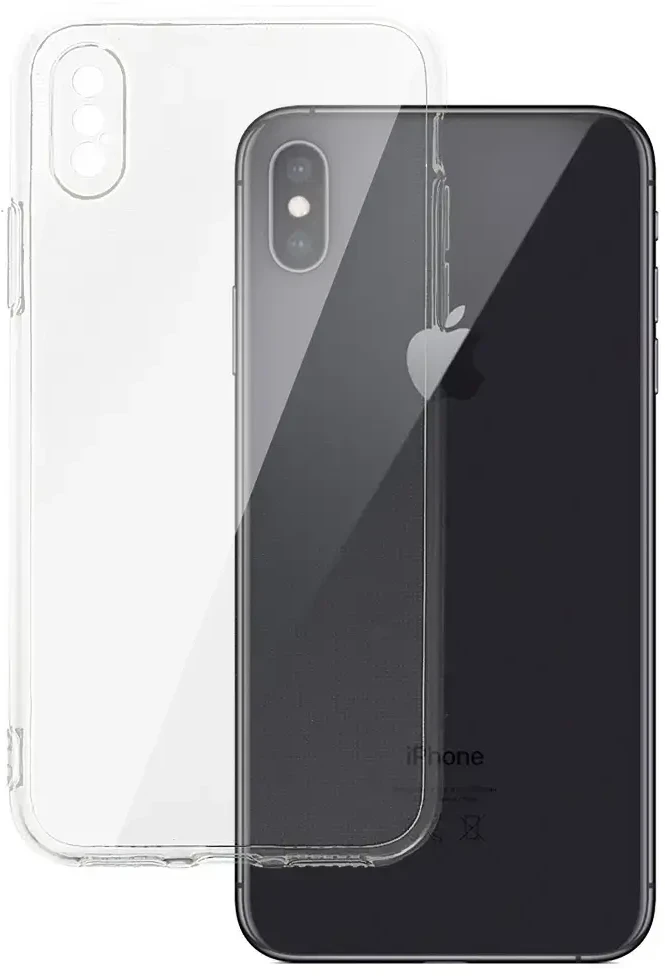Dėklas Fusion Accessories Topt Galinis dangtelis 2 mm idealiai tinkantis iPhone X/XS (5,8″) skaidrus