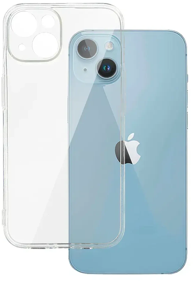 Fusion Accessories Topt Galinis dėklas 2 mm Perfect, skirtas iPhone 14, skaidrus