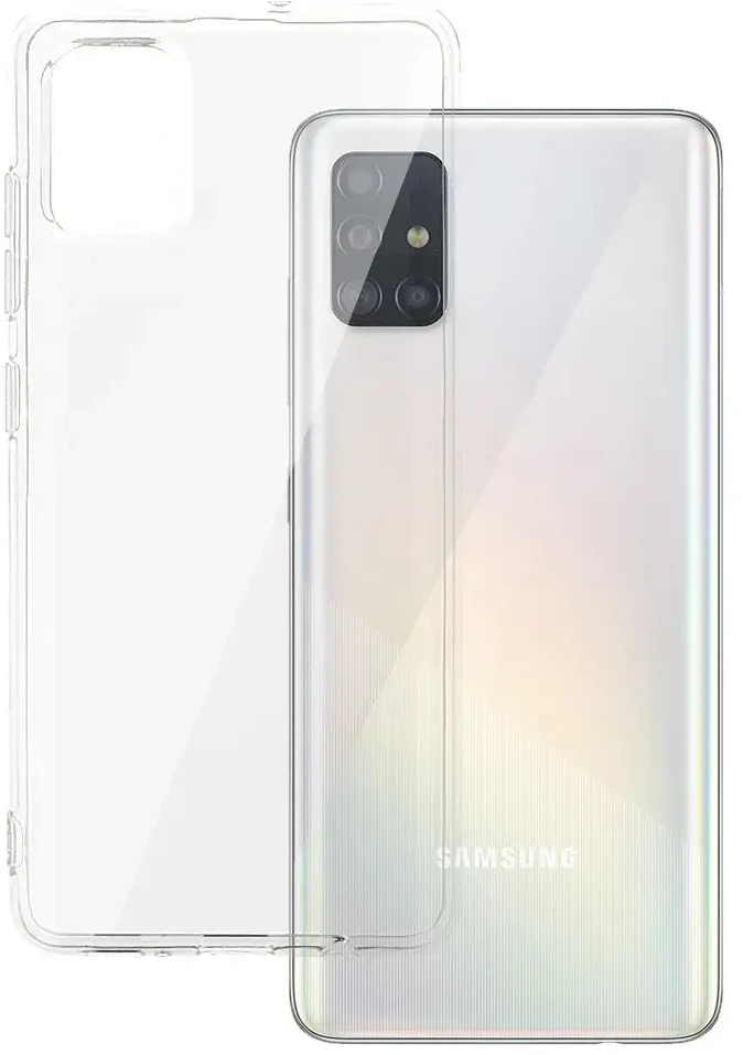 Dėklas Fusion Accessories Topt Galinis dangtelis 2 mm idealiai tinkantis Samsung Galaxy A51 skaidrus