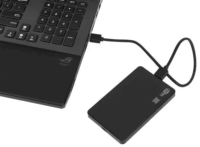 „Fusion Accessories Fusion“ 2,5 colio išorinis kietojo disko korpusas SATA III | USB 3.0, medis|juodas