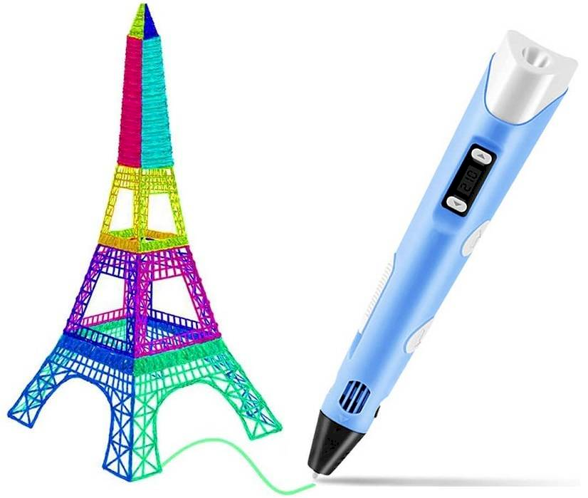 Fusion Accessories Fusion 3D spausdinimo rašiklis skirtas kurti figūras naudojant PLA | ABS medžiagą (Ø 1,75 mm) melyna