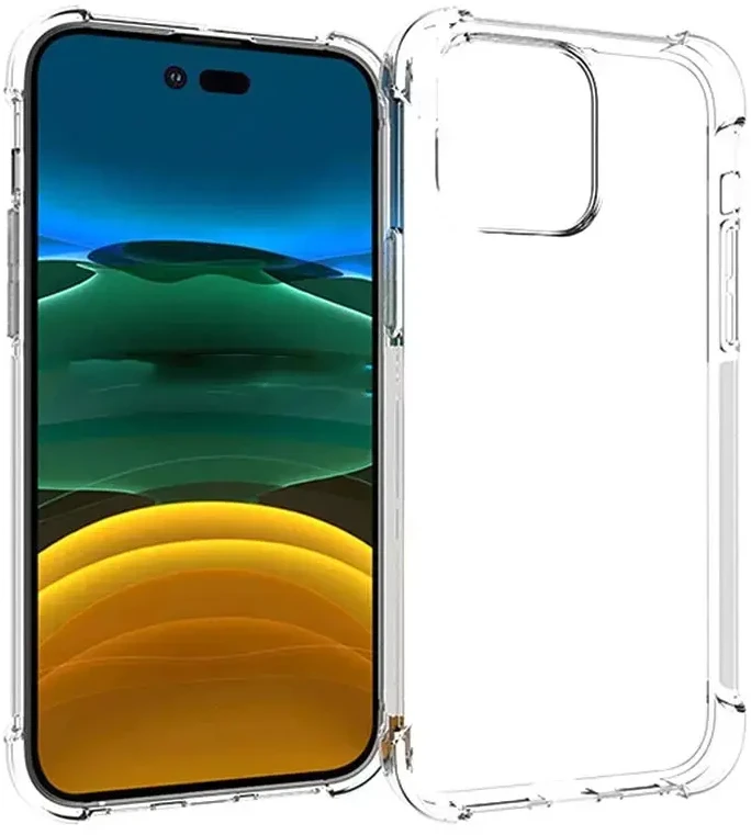 Fusion Accessories Fusion Anti Shock 1,5 mm silikoninis dėklas skirtas Apple iPhone 14 Pro Max skaidriam