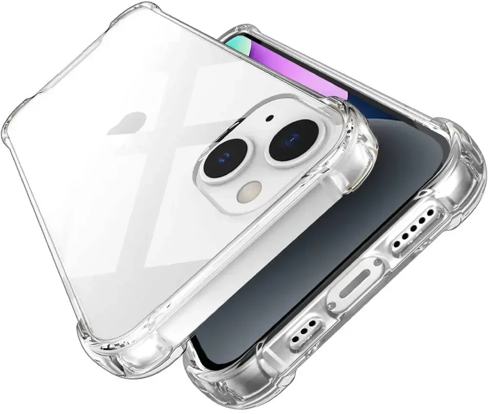 Fusion Accessories "Anti Shock Silikoninis dėklas Apple iPhone 15 Plus" Transtarent