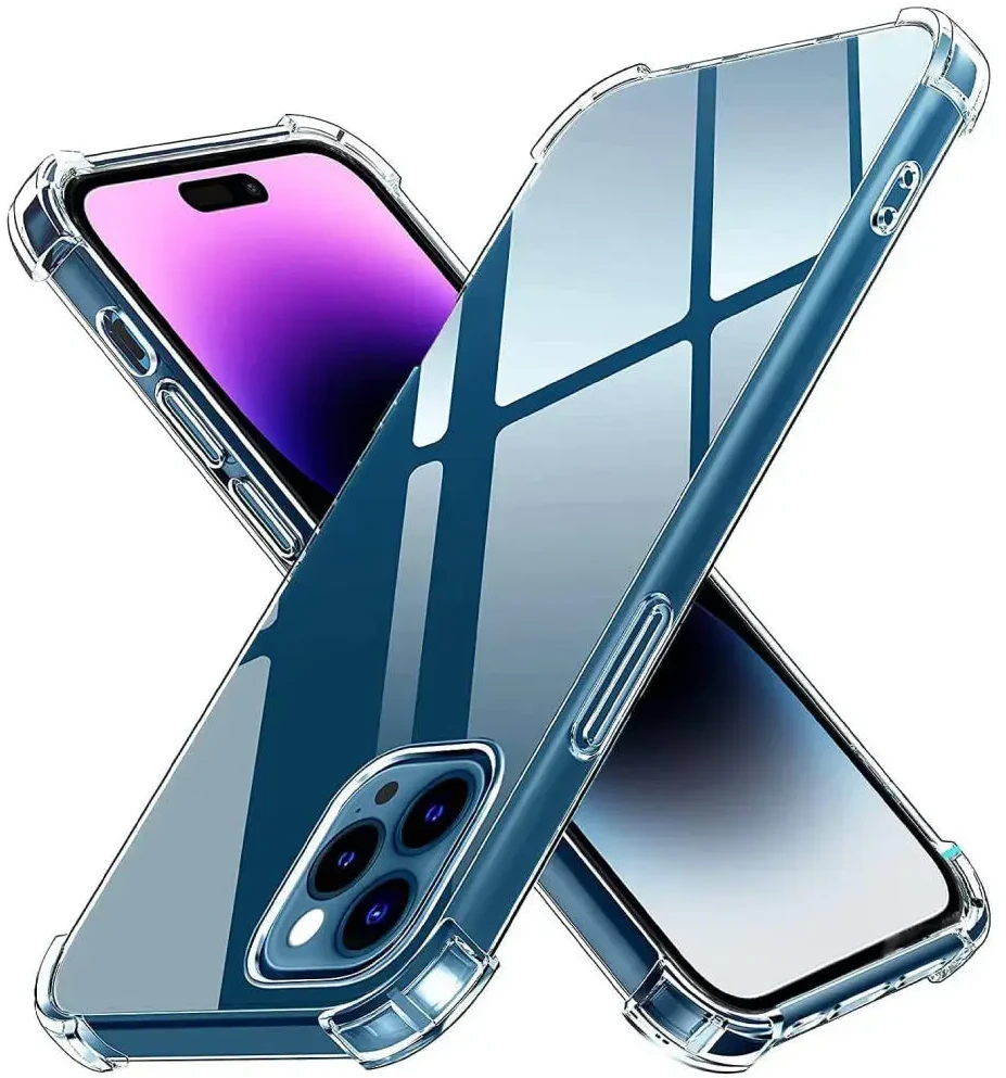 „Fusion Accessories“ „Fusion“ smūgiams atsparus 1,5 mm telefono dėklas, skirtas „iPhone 15 Pro“, permatomas