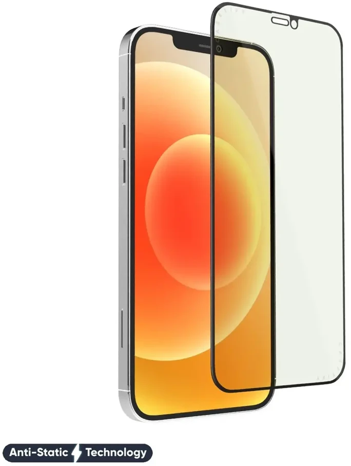 Fusion Accessories Fusion ESD 6D Anti-Static grūdintas stiklas, skirtas Apple iPhone 13 Pro Max juodas