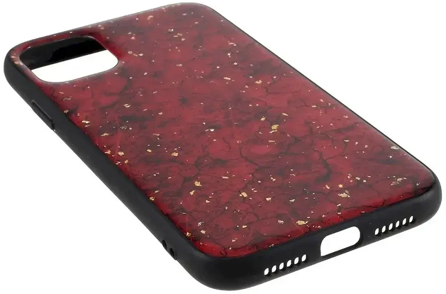 Dėklas Fusion Accessories Fusion Priedai "Art Epoxy Back Case Apple iPhone 11 Pro" Tamsi Raudona