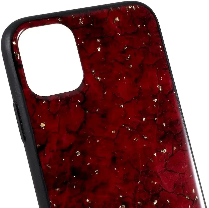 Dėklas Fusion Accessories Fusion Priedai "Art Epoxy Back Case Apple iPhone 11 Pro" Tamsi Raudona