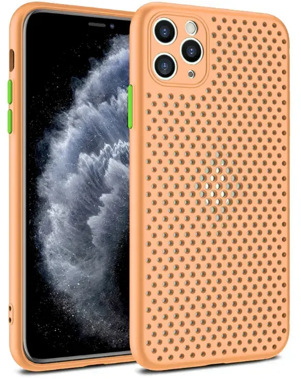 Fusion Accessories Silikoninis dėklas Fusion Breathe, skirtas Samsung A515 Galaxy A51 Oranžinis