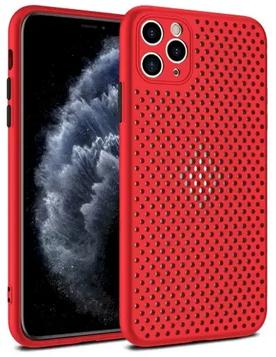 Fusion Accessories Silikoninis dėklas Fusion Breathe, skirtas Apple iPhone 7|8 | SE 2020 Raudona