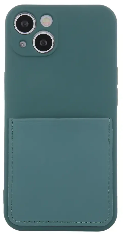 Fusion Accessories Fusion Card Case silikoninis dėklas skirtas Samsung A236 Galaxy A23 5G žalias