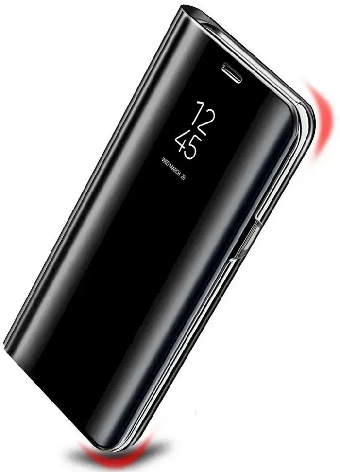 Fusion Accessories Fusion Clear View dėklas, skirtas Huawei Honor 8A | Y6S | Y6 (2019), juodas