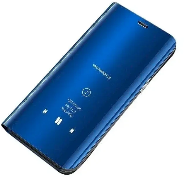 Fusion Accessories Fusion Clear View dėklas, skirtas Huawei Y6S | Honor 8A | Y6 Prime 2019 Mėlyna