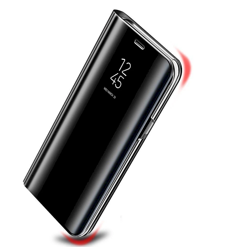 Fusion Accessories Fusion Clear View dėklas skirtas Huawei P40 Lite E juodas
