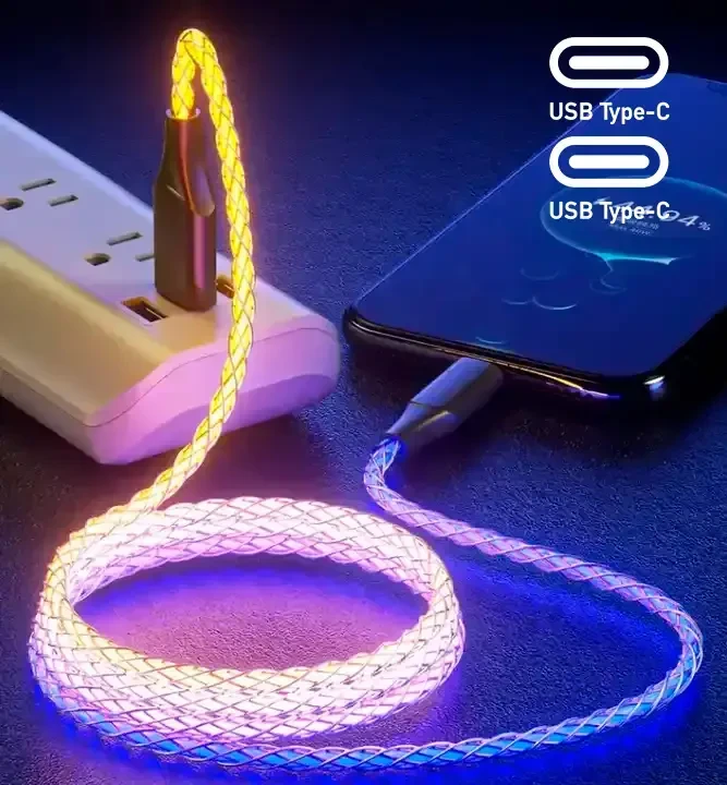 Fusion Accessories Kabelis USB C2G LED USB-C - USB-C 30W, 1M