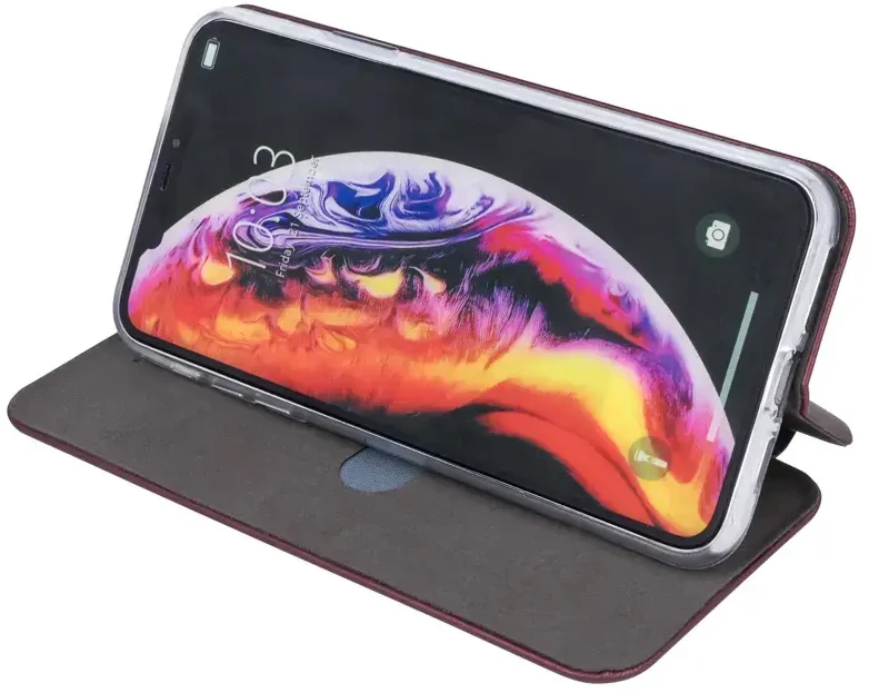 Dėklas Fusion Accessories „Diva Case Xiaomi Redmi 12C tamsiai raudona"