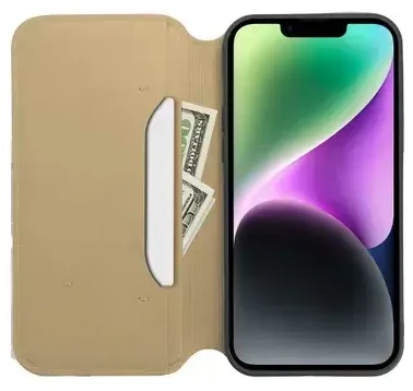 „Fusion Accessories“ „Fusion“ dvigubas kišenės tipo telefono dėklas, skirtas „Samsung Galaxy A34“ (A346) auksinis