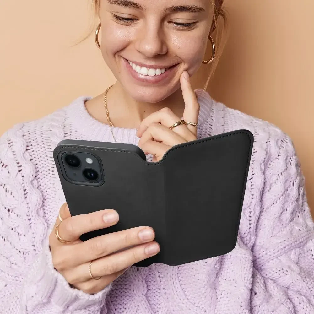 „Fusion Accessories“ dviejų kišenių atverčiamas dėklas „Xiaomi 13 Lite“ Juodas