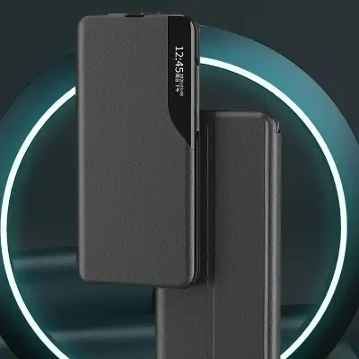 „Fusion Accessories“ „Fusion“ ekologiškos odos, knygelės tipo telefono dėklas, skirtas „Samsung Galaxy A53 5G“ (A536), juodas