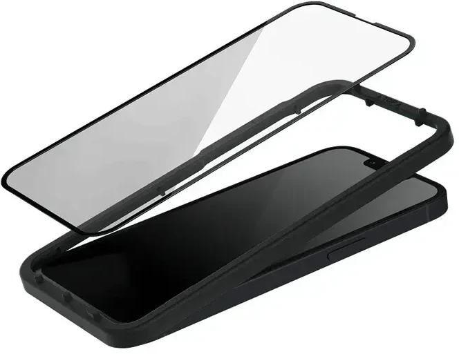 Fusion Accessories „Edge 5D grūdintas stiklas su rėmeliu iPhone 15“ Juodas
