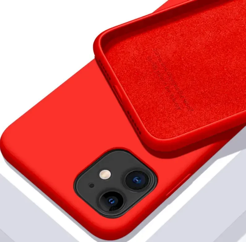 „Fusion Accessories Fusion Elegance Fibre Protect“ telefono dėklas, skirtas „iPhone 13 Pro Max“, raudonas