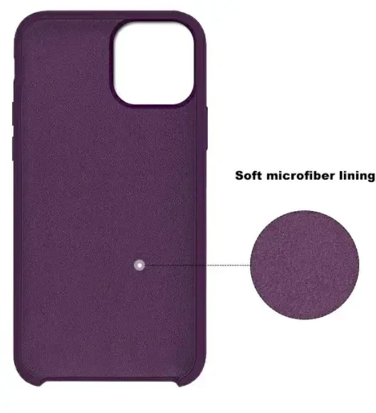 Fusion Accessories Fusion elegance fiber silikoninis dėklas, skirtas Samsung Galaxy A42, violetinė