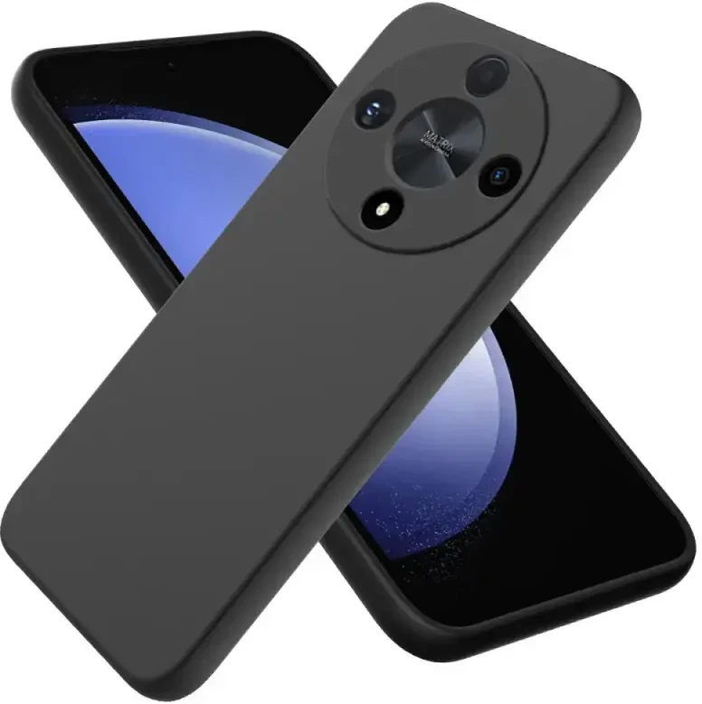 Fusion Accessories Fusion Elegance Fibre Protect telefono dėklas, skirtas Honor Magic6 Lite, juodas