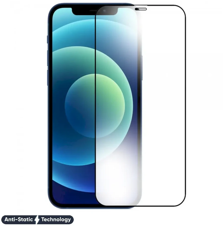 Fusion Accessories Fusion ESD 6D Anti-Static grūdintas stiklas, skirtas Apple iPhone 12 Pro juodas