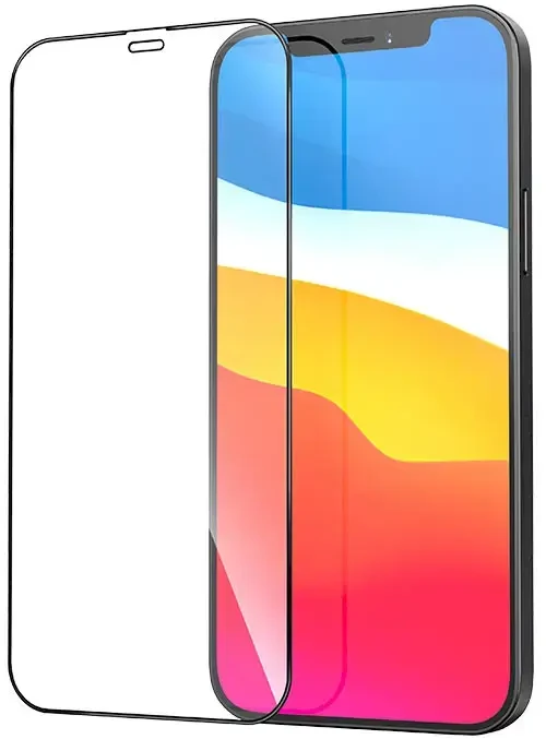Fusion Accessories Fusion Full Glue 5D grūdintas stiklas visiškai uždengtas rėmeliu Apple iPhone 12 | 12 Pro Juodas