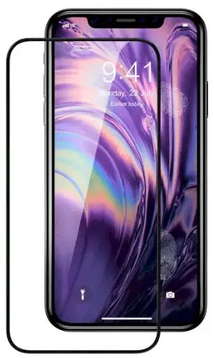Fusion Accessories Fusion Full Glue 5D grūdintas stiklas, visiškai uždengtas rėmeliu Apple iPhone 11 Pro Max Juodas