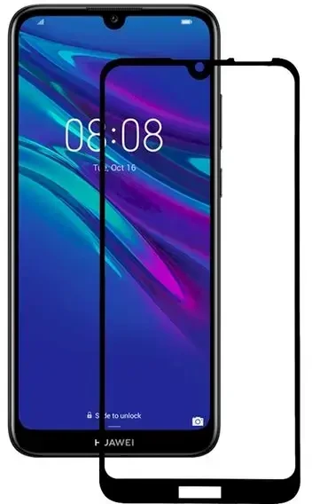Fusion Accessories Fusion Full Glue 5D grūdintas stiklas visiškai uždengtas rėmeliu Huawei Y6S | Honor 8A juodas