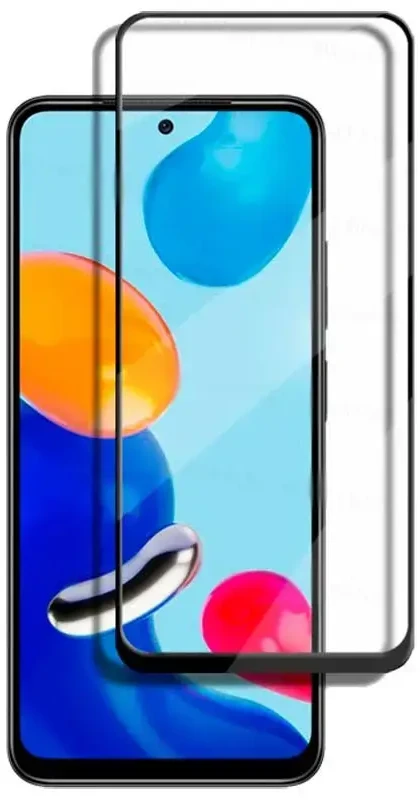 Fusion Accessories Fusion full glue 5D grūdintas stiklas pilnai uždengtas rėmeliu Xiaomi Redmi Note 11 | Note 11S juodas