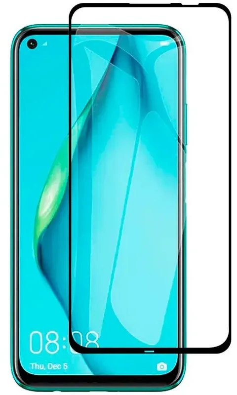 Fusion Accessories Fusion Full Glue 5D grūdintas stiklas, visiškai uždengtas rėmeliu Huawei P40 Lite Juodas
